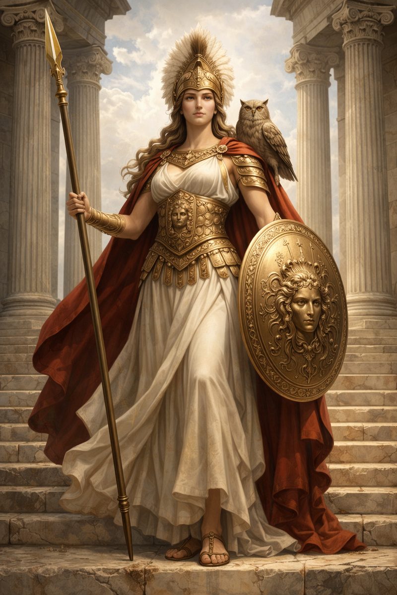 Minerva, Roman goddess of wisdom and strategic warfare